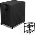 Kingling Outdoor Pizza Oven Table Cover for Ooni Medium Table, Waterproof Outdoor Grill Prep Table Cover Pizza Oven Stand Cover - 32''L x 24''W x 35''H(Black)-Ruum Studio Home