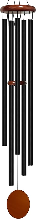Wind Chimes for Outside Deep Tone, 60 inch 5 Heavy Duty Tubes Aluminium Metal Extra Large Wind Chimes Outdoor, Decoration for Garden, Patio, Yard, Gift for Mother's Day, Birthday-Ruum Studio Home