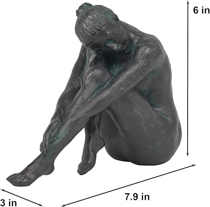 Guichifun Yoga Dancer Statue Home Decoration - Resin Bronze Sculpture Modern Creative Home Garden Statue Handicrafts Art Ware Décor Office Room or Outdoor Gifts 7.8 x 3 x 5.8 Inch-Ruum Studio Home