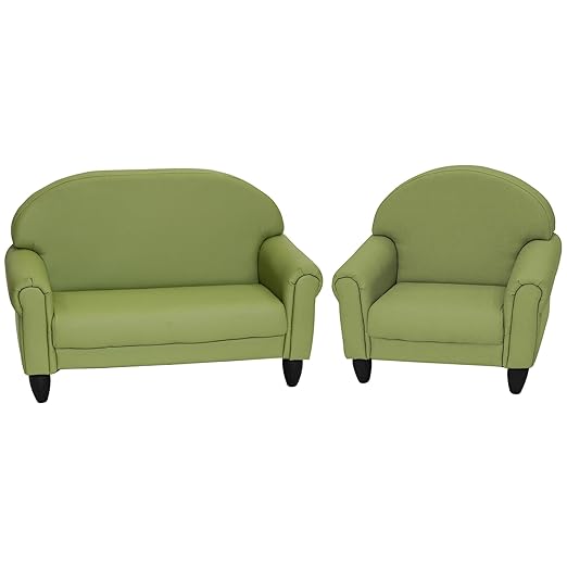 Children's Factory As We Grow Chair and Couch, Flexible Seating for Daycare or Preschool, Kids Reading Couch, Playroom Furniture, Sage-Ruum Studio Home