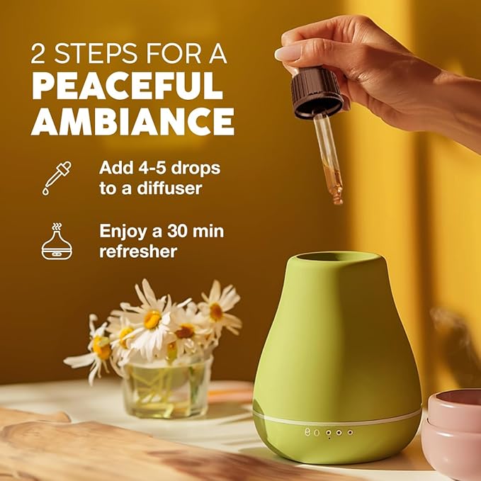 KUKKA Roman Chamomile Essential Oil for Tranquil Retreats and Peaceful Relaxation - Roman Chamomile Essential Oil 4 Oz - Soothing, Comforting and Calming - 100% Authentically Sourced Premium Oils-Ruum Studio Home