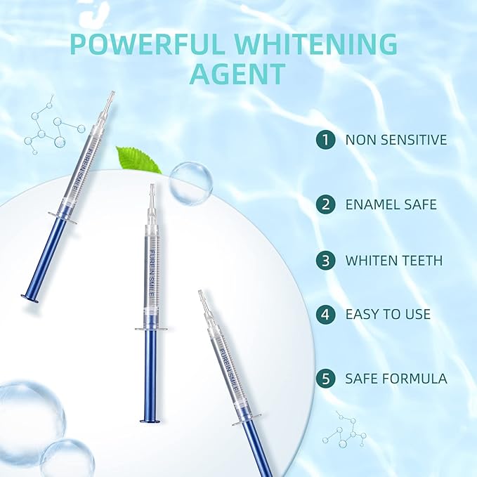 Teeth Whitening Gel Refills 10PCS Tooth Whitener 48+ Treatments -Removes Years of Stains 35% Carbamide Peroxide-Ruum Studio Home