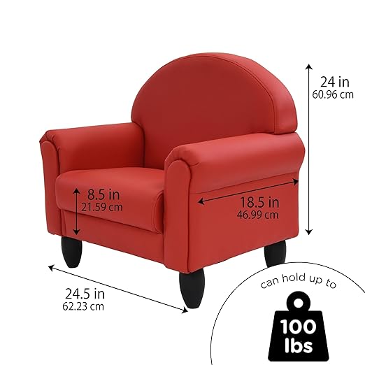Children's Factory As We Grow Toddler Chair, Red, CF805-196, Flexible Seating for Daycare or Preschool, Kids Reading Chair, Playroom Furniture-Ruum Studio Home