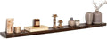 55" Floating Shelves for Wall, Rustic Elm Wood Floating Shelf for Home Decor, Wall-Mounted Display Shelves with Heavy-Duty Bracket, Long Floating Shelf for Bathroom, Kitchen, Living Room, Walnut Color-Ruum Studio Home