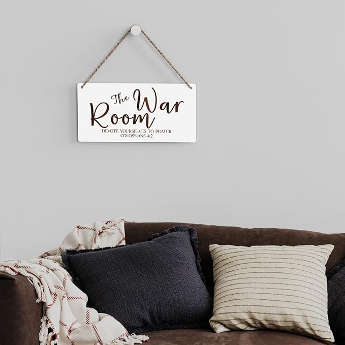 Rustic War Room Decor Christian Decor Bible Verse Wood Decor Sign Regalos Cristianos Para Mujer Scripture Printed Wood Sign Wall Art Religious Gifts Faith Based Gifts-Ruum Studio Home