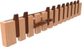 Wall Mounted Piano Key Hanger | Flip Style Hook | Entrance Wall Art Hook, Made of Oak Wood (3 Times Painted, 4 Times Polished) (Walnut-Beech, 12Hooks)-Ruum Studio Home