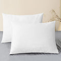 CaliTime Throw Pillow Covers Decorative 20 X 26 Inches Pack of 2 Cozy Chenille Standard Pillow Shams Cases for Couch Sofa Bed Living Room Home True White-Ruum Studio Home