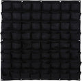 Ogrmar 64 Pockets Vertical Wall Garden Planter Plant Grow Bag for Flower Vegetable for Indoor/Outdoor (64 Pockets, Black)-Ruum Studio Home