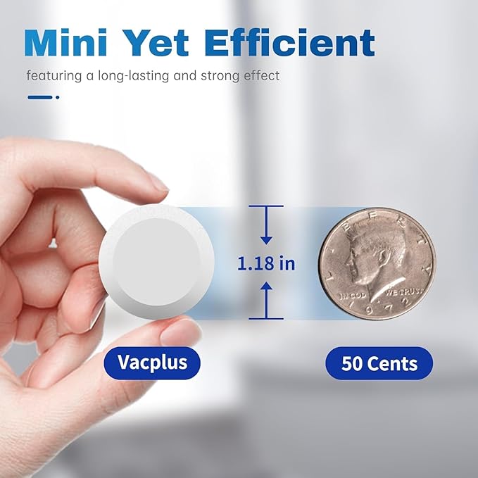 Vacplus Toilet Bowl Cleaner Tablets 80 PACK, Automatic Cleaners with Bleach, Slow-Releasing Toilet Tank Cleaners for Deodorizing & Descaling, Household Toilet Cleaners against Tough Stains-Ruum Studio Home