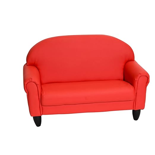 Children's Factory As We Grow Toddler Sofa, Flexible Seating for Daycare or Preschool, Kids Reading Couch, Playroom Furniture, Red-Ruum Studio Home