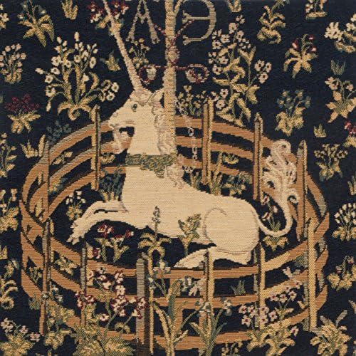 Charlotte Home Furnishings Decorative Pillow Covers for Couch 13X13 in Unicorn Throw Pillow Covers for Sofa Tapestry Square Pillow Cases for Bed Living Room Soft European Cotton Jacquard Woven-Ruum Studio Home