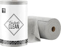 Fantasticlean Microfiber Cleaning Cloth Roll -90 Pack, Tear Away Microfiber Towels, 12" x 12", Reusable, Washable, Scratch Free, Ultra Absorbent Dish Rags for Car, Home, Garage or Shop (Grey)-Ruum Studio Home