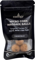Travel Cork Massage Ball | Lightweight, Sustainable Alternative to Lacrosse Ball for Muscle Pain Relief (Extra Small 0.75 Inch (Pack of 3), Sanded Cork)-Ruum Studio Home