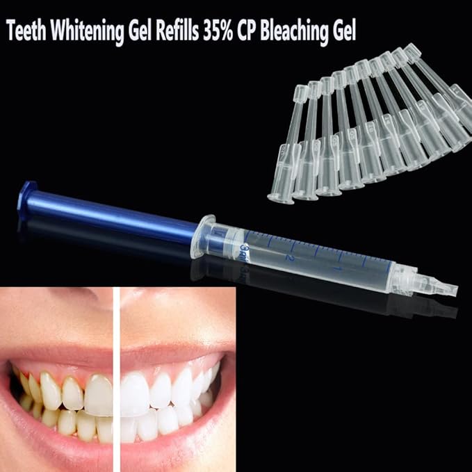 20 PCS 3ML Teeth Whitening Gel Refills 35% CP Bleaching Gel, Tooth Whitener Gel Syringes Kit-Ruum Studio Home