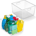 ClearSpace XL Clear Plastic Storage Bins - 2 Pack for Kitchen Cabinet and Fridge Organization-Ruum Studio Home