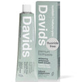 Davids Fluoride Free Toothpaste, Teeth Whitening, Antiplaque, SLS (Sulfate) Free, Promotes Enamel Health, Mouth & Gum Detox, EWG Verified, Peppermint, 5.25oz-Ruum Studio Home