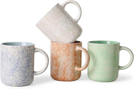 17 OZ Coffee Mugs Set of 4, Ceramic Modern Coffee Mugs Set with handle for Tea/Latte/Milk/Cocoa.-Ruum Studio Home