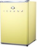 2.5 Cu. Ft. Compact Refrigerator, ENERGY STAR Certified Small Refrigerator, Single Door Mini Fridge with Freezer, R600a Refrigerant, IBCR25SUN , Sun Yellow-Ruum Studio Home