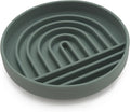 The Slowdown Bowl Silicone Slow Feeder for Cats & Kittens, Slow Eating Mealtime Solution with Modern Lick Mat Design, Reduces Gulping, Fits 1 Cup 6” Across x 1.25” Tall, Small-Spruce-Ruum Studio Home