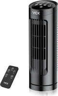 VCK 13'' Tower Fan for Bedroom,27ft/s Velocity Quiet Floor Fan,90° Bladeless Fan for Indoors with 3 Speeds,3 Modes,Oscillating Fans for Indoors,Portable Desk Table Fans for Room, Home,Office-Ruum Studio Home