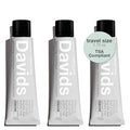 Davids Whitening Charcoal Travel Toothpaste, Antiplaque, Fluoride Free, Peppermint, 1.75 OZ, TSA Approved Travel Size (3 Pack)-Ruum Studio Home