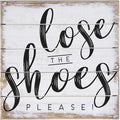 Simply Said, INC Perfect Pallets Petites No Shoes Sign - Lose The Shoes Please - 8 x 8 inch Wood Sign - Kindly Remove Your Shoes Sign - Made in USA - PET18388-Ruum Studio Home
