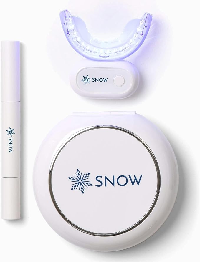 Snow Teeth Whitening Kit - Snow Teeth Whitening Serum and LED Mouthpiece Whitener, Formulated with Hydroxyapatite, Good for 6 Months - Wireless Kit with 3 Wands-Ruum Studio Home