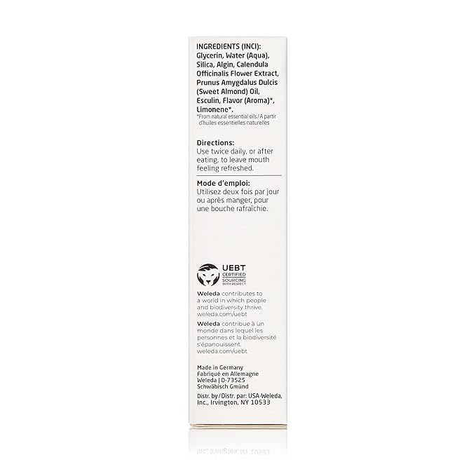 Weleda Oral Care Childrens Tooth Gel, 1.7 Fluid Ounce, Fluoride Free, Spearmint Flavor, Plant Rich Toothpaste with Calendula, Silica and Fennel-Ruum Studio Home
