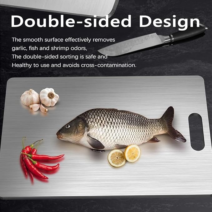 3 pack Titanium Cutting Boards for Kitchen -Titanium Cutting Board Double Sided Titanium Cutting Mat,Non Stick Chopping Board-Ruum Studio Home