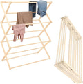 Pennsylvania Woodworks Premium American Maple Clothes Drying Rack - Handcrafted in Pennsylvania - Solid Wood Construction, Collapsible, Eco-Friendly Laundry Solution (X-Large)-Ruum Studio Home