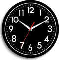 Wall Clock Small Analog 8 Inch Silent Non Ticking Battery Operated Modern Simple Decorative for Kitchen Office Bedroom Bathroom Living Room-Ruum Studio Home