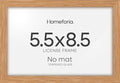 Homeforia 5.5x8.5 Business License Frame Wood, High End Natural Oak 5.5 x 8.5 Certificate Frame, 8.5x5.5 Document Frames for Wall or Tabletop, Wooden Picture Frames, Tempered Glass, Wall Kit, Set of 1-Ruum Studio Home