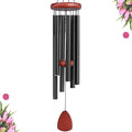 Large Aluminium Wind Chimes Outside, Soothing Melodic Memorial Sympathy Wind Chime, Suitable Outdoor Garden Decor, Gift for Mom Women Neighbors (Black Wind Chimes-36 in)-Ruum Studio Home