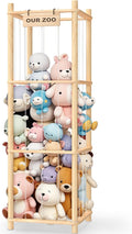 Stuffed Animal Storage & Organizer, Wooden Cute Zoo Toy Holder for Toddler Rooms, Playrooms & Bedrooms-Ruum Studio Home