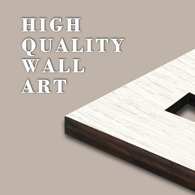 IARTTOP Large Abstract Geometric Wood Boho Wall Art Boho Wall Decor Set Mid Century Modern Wooden Wall Decor Bohemian Wall Art For Bedroom Living Room Office 16"x32"-Ruum Studio Home