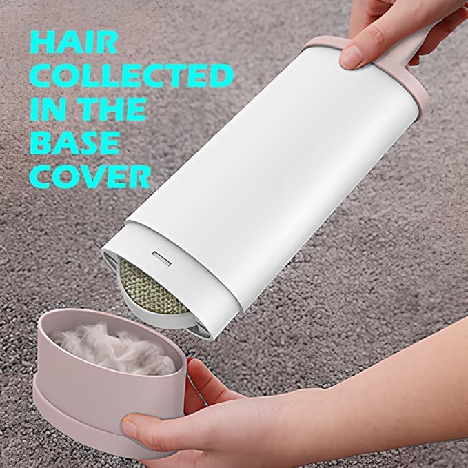 Double Sided Self-Cleaning Pet Hair Remover for Laundry, Dog Hair Remover, Cat Hair Remover, Pet Lint Roller Brush, Magic Cleaner Brush, Lint Brush Clothes, Pet Lint Brush A (Pink)-Ruum Studio Home