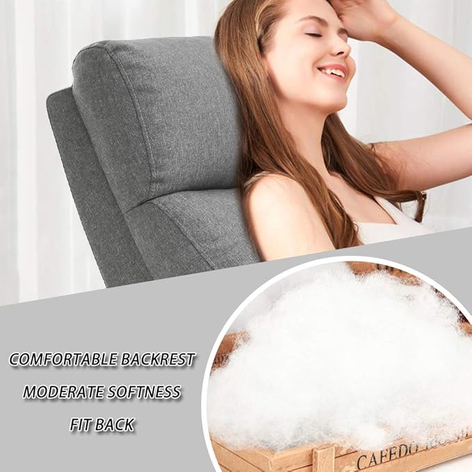 BestMassage | Recliner Chair | with 2 Point Massage Function | Textile Grey | with Lumbar Support, Adjustable Push Back, Footrest & Padded Seat | Easy Assembly | for Living Room, Home Theatre-Ruum Studio Home
