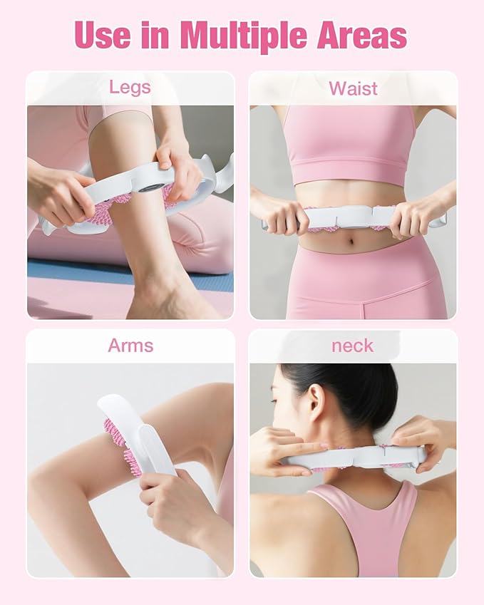 bedee Cellulite Massage Tool, Lymphatic Drainage Massager, Fascia Massage Tool for Arms, Legs, Stomach, Blue-Ruum Studio Home