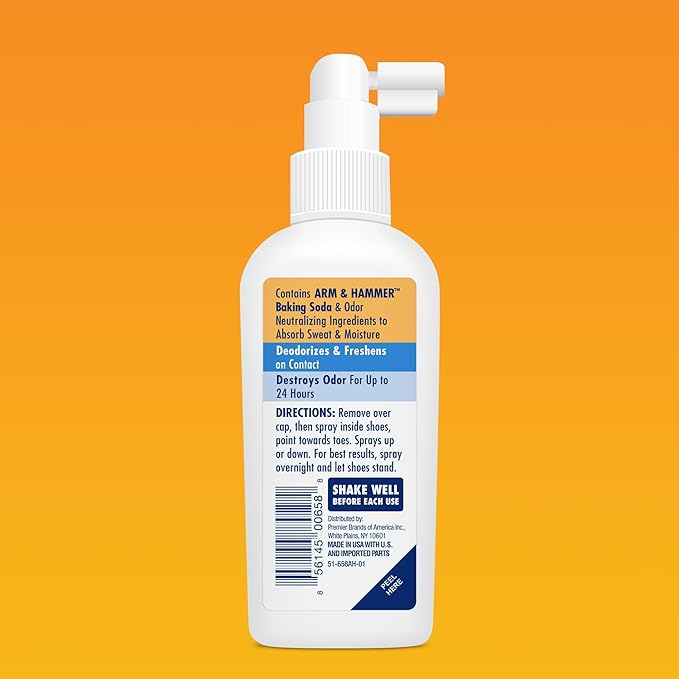 Arm & Hammer Shoe Refresher Spray, Odor Eliminator for Sneakers, 24 Odor & Wetness Control, Aerosol-Free Shoe Deodorizer Spray, Ocean Blast Scent, 3.4 oz-Ruum Studio Home