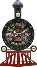 YOUKI Vintage Train Wall Decor,Steampunk Clock,Train Gifts for Men,Man Cave Clock,Wall Art for Office Bedroom-Ruum Studio Home