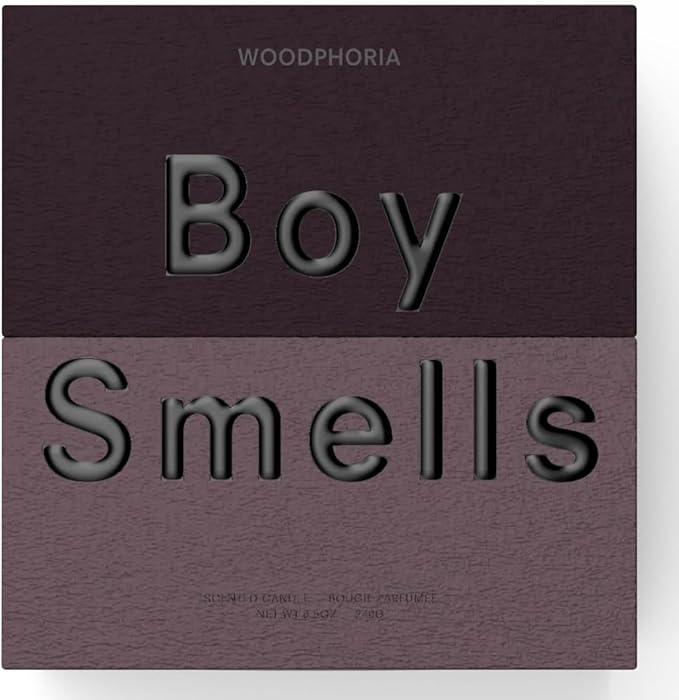 Boy Smells - Woodphoria Scented Candles for Men and Women - 8.5 oz - Soy, Coconut Wax Candle Blend - Aromatic Candles for Home with Fig, Sandalwood and Jasmine - 50-Hour Burn - Cotton Wick-Ruum Studio Home