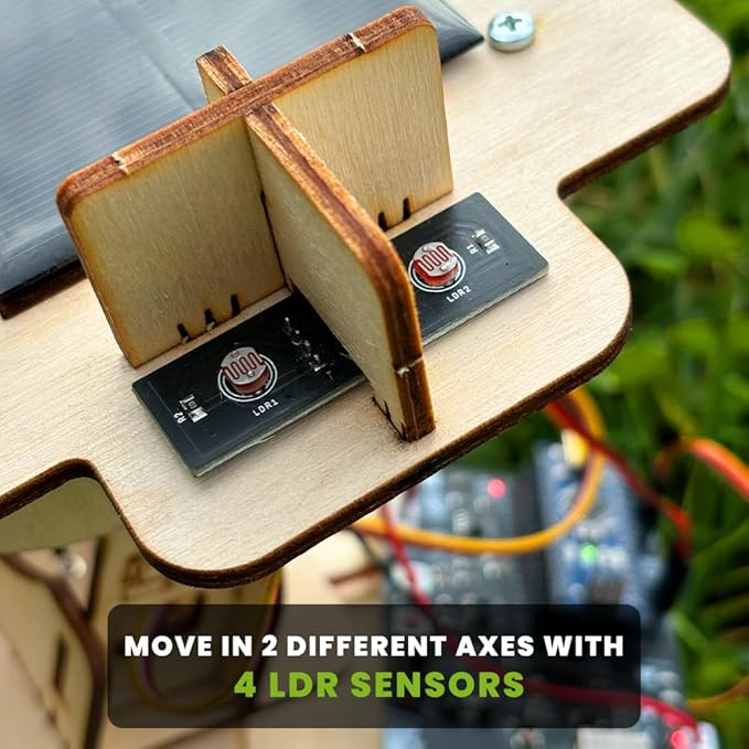 SolarX V2: Sun-Tracking Solar Panel DIY Kit with Arduino Nano, Solar Sun Tracker Sytem with Electronic Components, Educational Sun Tracker Kit, Solar Coding Kit-Ruum Studio Home