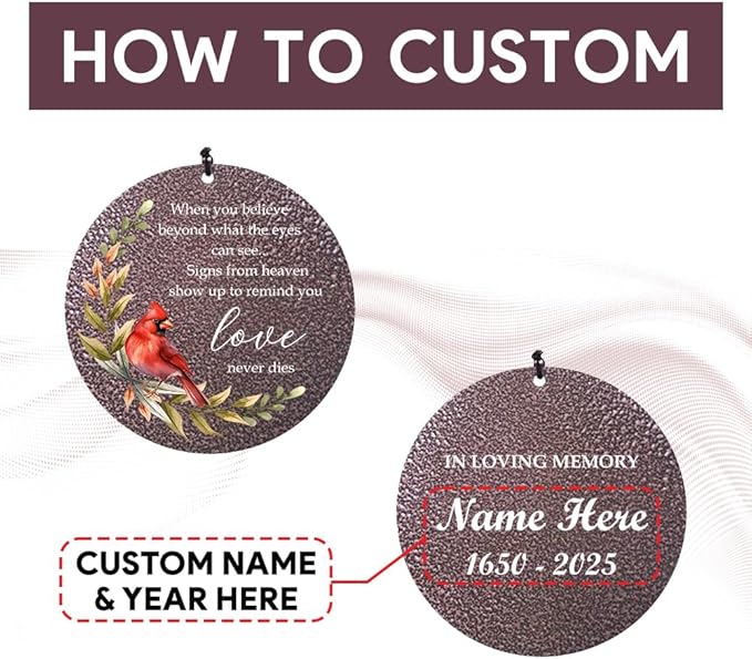 Personalized Sympathy Wind Chimes, Memorial Wind Chimes in Memory of a Loved One Gifts,Gifts for Who Loss of Dad, Mom,Brother, Friends, Sympathy Gift Baskets Home Decor Outdoor Garden Patio-Ruum Studio Home