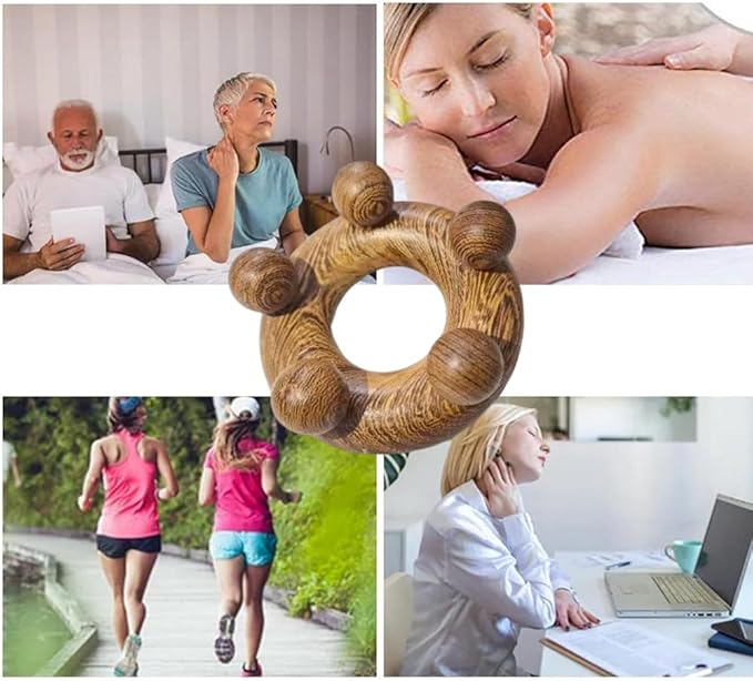 Wood Therapy Abdominal Massage Tools,Lymphatic Drainage Massager, Body Sculpting Scraping Tools for Muscle Pain Relief, Anti Cellulite, Body Contouring and Shaping-Ruum Studio Home