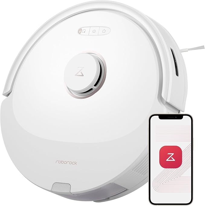 roborock Q8 Max Robot Vacuum and Mop Cleaner, DuoRoller Brush, 5500Pa Strong Suction, Lidar Navigation, Obstacle Avoidance, Multi-Level Mapping, Perfect for Pet Hair-Ruum Studio Home
