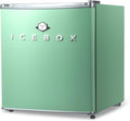 IBCR17MNT Compact, Energy Star Certified Small, Single Door Mini Fridge with Freezer Refrigerator, Standard (1.7 cu ft), Mint Green-Ruum Studio Home
