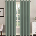 H.VERSAILTEX Room Darkening Curtains for Living Room Light Reducing Thermal Insulated Window Treatment Panels/Drapes Grommet Top 2 Panels Green Bay - 52 x 84 Inches-Ruum Studio Home