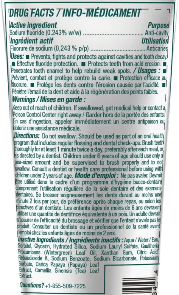 ATTITUDE Enamel Repair Toothpaste with Fluoride, Spearmint Flavor, Vegan & Cruelty-Free, Sugar-Free, Plant & Mineral-Based Ingredients, Clean Oral Care, 4.2 Oz-Ruum Studio Home