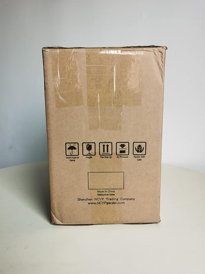 NCYP Glass Terrarium Planter with Lid for Small Succulent Cacti, Grid House Shape Black Geometric Terrarium Pot, Home Garden Indoor Tabletop Decor, 9.84" x 5.31" x 7.87" (No Plants)-Ruum Studio Home