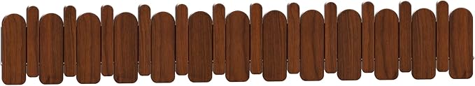Wall Mounted Piano Key Hanger | Flip Style Hook | Entrance Wall Art Hook, Made of Oak Wood (3 Times Painted, 4 Times Polished) (Arc Walnut, 12Hooks)-Ruum Studio Home